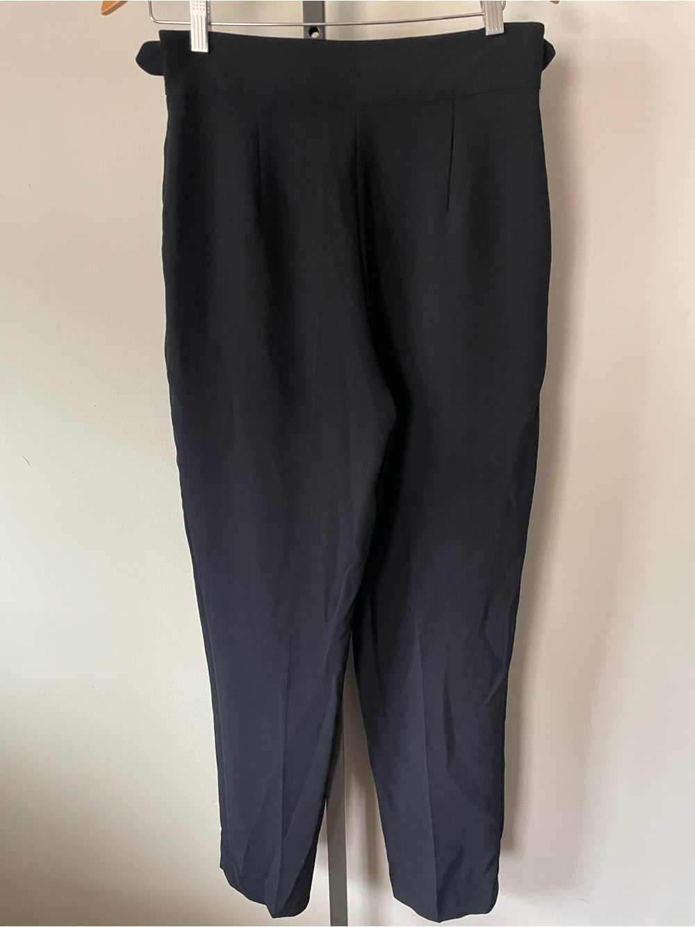 NEW Wilfred Anna Trouser Pant Double Buckle Belted High Rise Black Size 10 - Picture 3 of 9